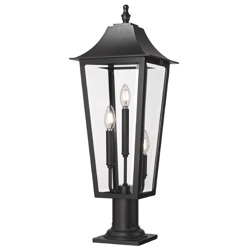 Z-Lite Gannon Black Post Light