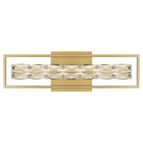 Quoizel Lighting Quoizel Lighting Dazzle Soft Gold LED Vertical Bathroom Light PCDZ8524SGD
