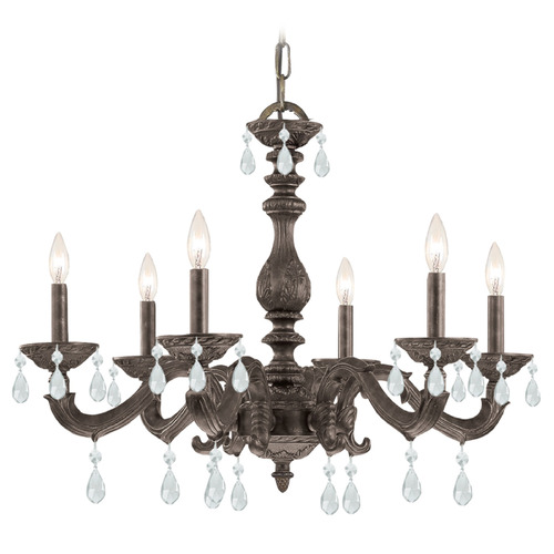 Crystorama Lighting Crystorama Lighting Paris Market Venetian Bronze Crystal Chandelier 5036-VB-CL-S