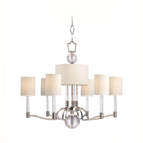 Hudson Valley Lighting Waterloo 31-Inch Chandelier in Polished Nickel by Hudson Valley Lighting 3006-PN