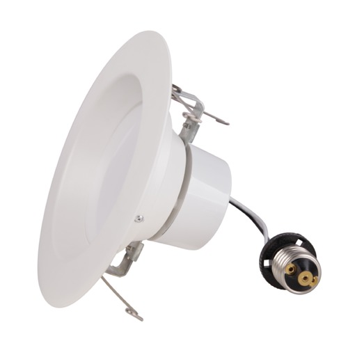 Recesso Lighting by Dolan Designs LED Retrofit White ReflectorTrim for 6-Inch Recessed Cans 3000K 1080 Lumens 10920-30-05