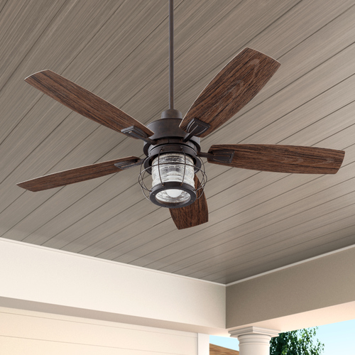 Quorum Lighting Galveston Toasted Sienna Ceiling Fan with Light by Quorum Lighting 13525-44