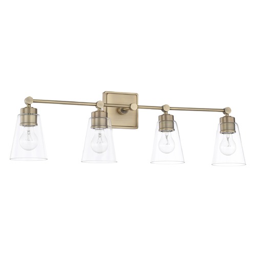 Capital Lighting Rory 33-Inch Vanity Light in Aged Brass by Capital Lighting 121841AD-432