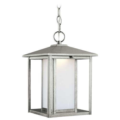 Hunnington Weathered Pewter LED Outdoor Hanging Light by Generation Lighting