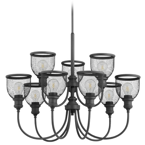 Quorum Lighting Omni Noir Chandelier by Quorum Lighting 6212-9-69