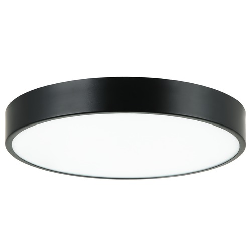 Plato Black LED Flush Mount by Matteo Lighting