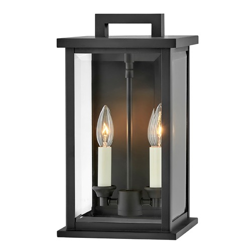 Weymouth Small Wall Lantern in Black by Hinkley Lighting