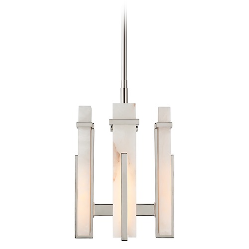 Visual Comfort Signature Collection Ian K. Fowler Malik Small Chandelier in Nickel by Visual Comfort Signature S5910PNALB