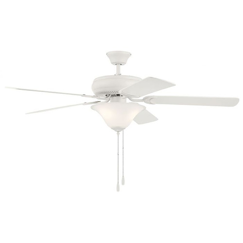 Craftmade Lighting Decorators Choice 52-Inch LED Fan in White by Craftmade Lighting DCF52W5C1W