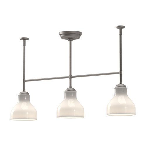 Alora Lighting Westlake Brushed Nickel Island Light with Bowl / Dome Shade