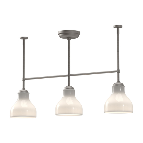 Alora Lighting Alora Lighting Westlake Brushed Nickel Island Light with Bowl / Dome Shade LP540334BNGO