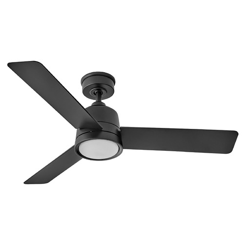 Hinkley Hinkley Chet Matte Black LED Ceiling Fan with Light 905248FMB-LWA