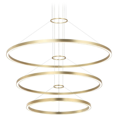 Matteo Lighting O'hara Brushed Gold LED Pendant Light