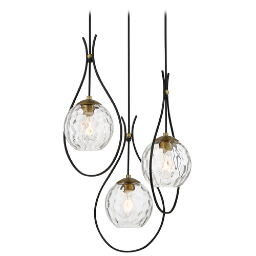 Minka Lavery Cody Coal & Soft Brass Multi-Light Pendant by Minka Lavery 1533-726