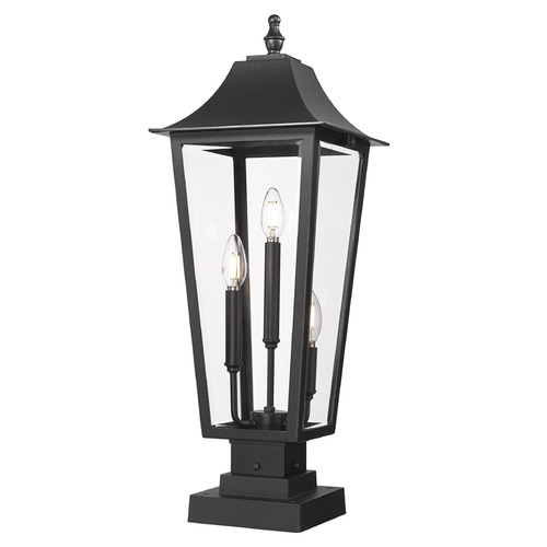 Z-Lite Z-Lite Gannon Black Post Light 5008PHBS-SQPM-BK