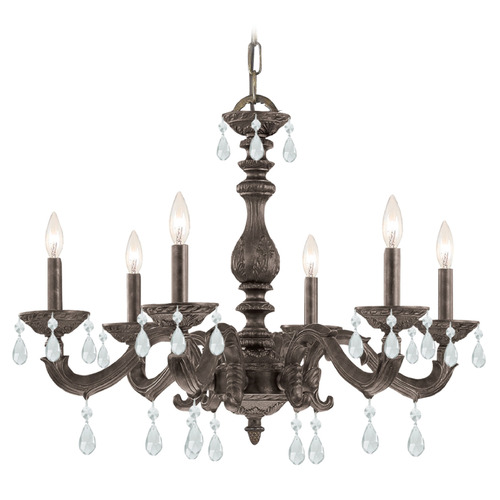 Crystorama Lighting Paris Market Venetian Bronze Crystal Chandelier