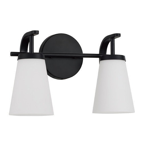 HomePlace by Capital Lighting Homeplace By Capital Lighting Drake Matte Black Bathroom Light 161021MB-660
