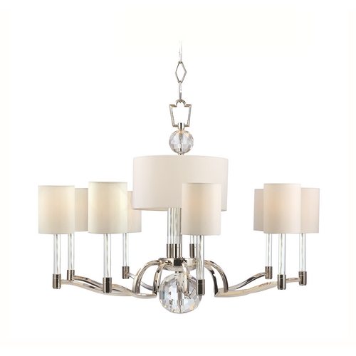 Hudson Valley Lighting Waterloo 36-Inch Chandelier in Polished Nickel by Hudson Valley Lighting 3009-PN