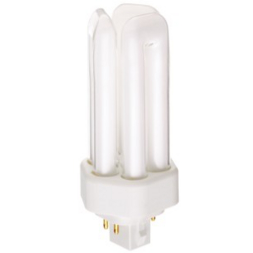 Satco Lighting 18-Watt Triple Tube Compact Fluorescent Light Bulb with G24Q-14 Base S6742