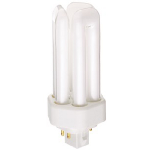 18W Triple Tube Compact Fluorescent Light Bulb with G24Q-14 Base by Satco Lighting