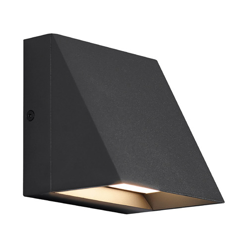 Visual Comfort Modern Collection Sean Lavin Pitch 3000K 277V LED Outdoor Wall Light in Black by Visual Comfort Modern 700WSPITSB-LED830-277