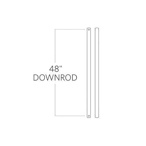 48-Inch Downrod in Bronze by Visual Comfort & Co Fan Collection