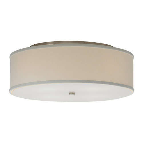 Visual Comfort Modern Collection Visual Comfort Modern Collection Mulberry Satin Nickel LED Flushmount Light 700TDMULFMLWS-LED830