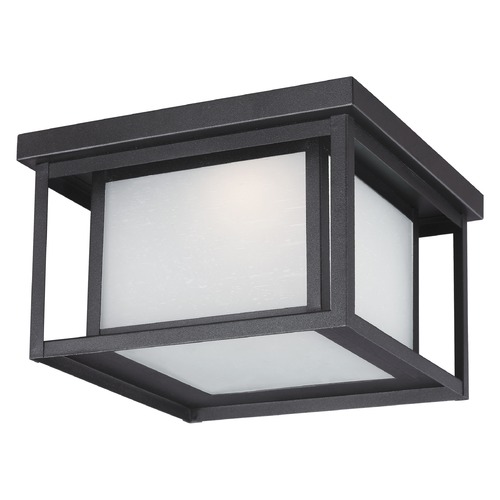 Hunnington Black LED Outdoor Flush Mount by Generation Lighting