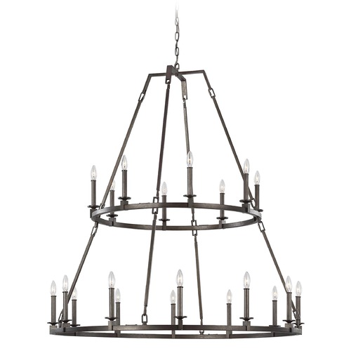 Landen Smith Steel Chandelier by Visual Comfort Studio