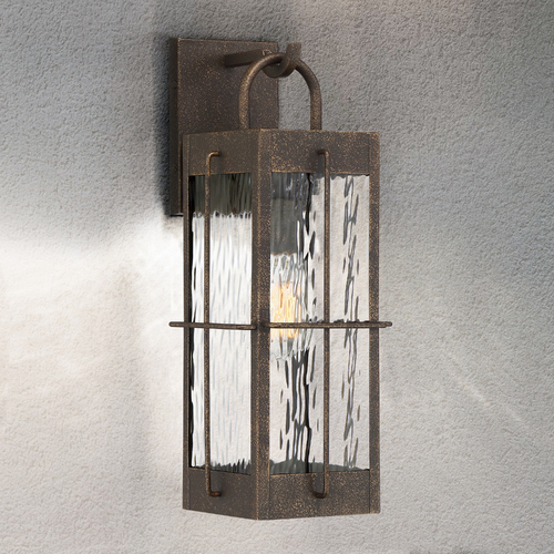 Quoizel Lighting Ward Gilded Bronze Medium Outdoor Wall Light by Quoizel Lighting WAR8407GZ