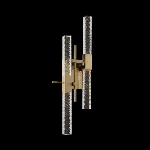 Apollo 4-Light LED Sconce in Brushed Champagne Gold by Allegri Crystal