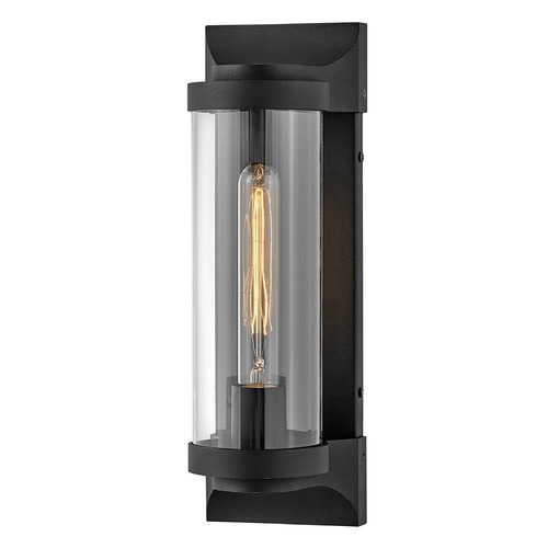 Pearson Medium Wall Lantern in Textured Black by Hinkley Lighting