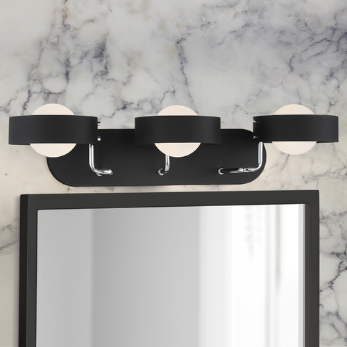 Lift Off 25.50-Inch Bath Light in Sand Coal & Nickel by George Kovacs