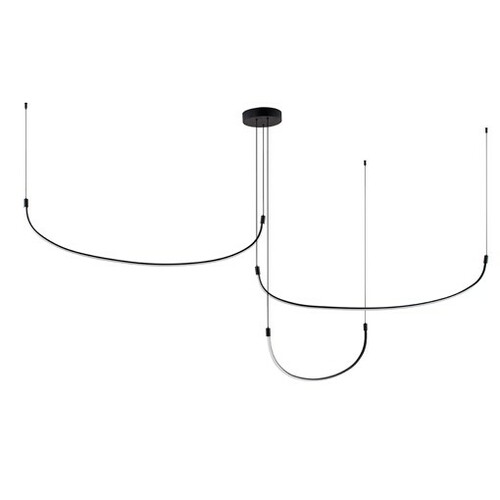 Kuzco Lighting Talis Black LED Multi-Light Pendant by Kuzco Lighting MP89370-BK