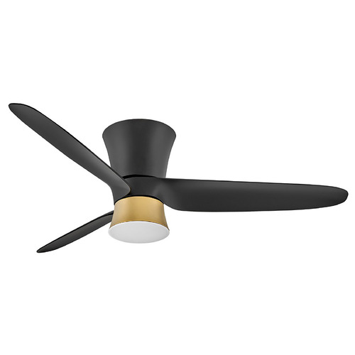 Hinkley Hinkley Neo Matte Black LED Ceiling Fan with Light 905452FMB-LDD