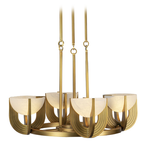 Alora Lighting Colette Vintage Brass LED Chandelier