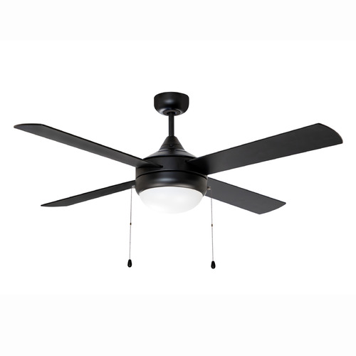 Maxim Lighting Quattro Black LED Ceiling Fan with Light