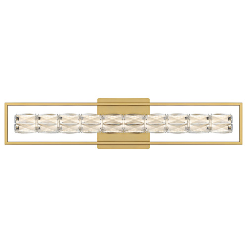 Quoizel Lighting Quoizel Lighting Dazzle Soft Gold LED Vertical Bathroom Light PCDZ8533SGD