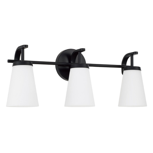 HomePlace by Capital Lighting Homeplace By Capital Lighting Drake Matte Black Bathroom Light 161031MB-660