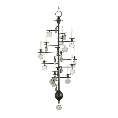 Currey and Company Lighting Sethos 28-Inch Chandelier in Old Iron by Currey & Company 9125