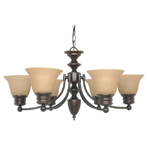 Chandelier in Mahogany Bronze by Nuvo Lighting