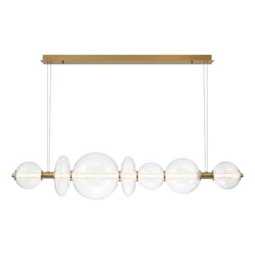 Atomo 56-Inch LED Linear Chandelier in Gold by Eurofase