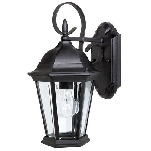 Carriage House 16-Inch Outdoor Wall Light in Black by Capital Lighting