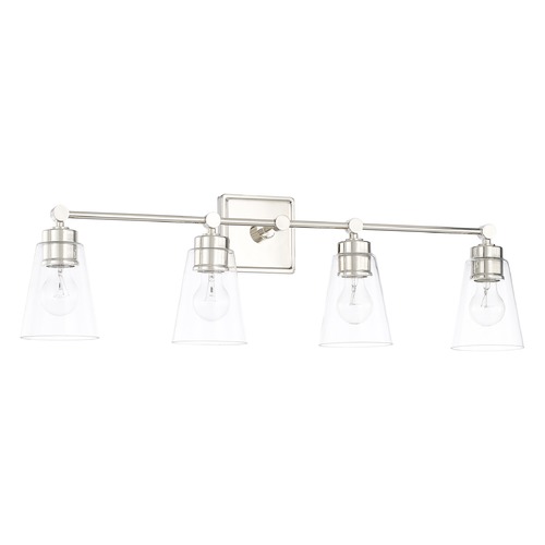 Capital Lighting Rory 33-Inch Vanity Light in Polished Nickel by Capital Lighting 121841PN-432