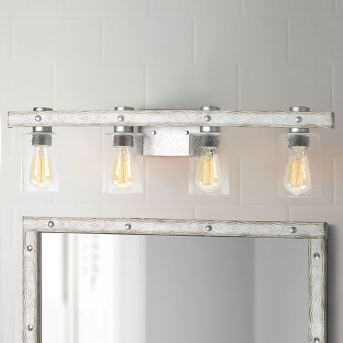 Gulliver Galvanized 4-Light Bathroom Light by Progress Lighting