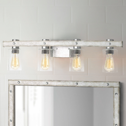 Progress Lighting Gulliver Galvanized 4-Light Bathroom Light by Progress Lighting P300126-141