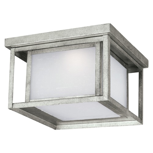 Hunnington Weathered Pewter LED Flush Mount by Generation Lighting