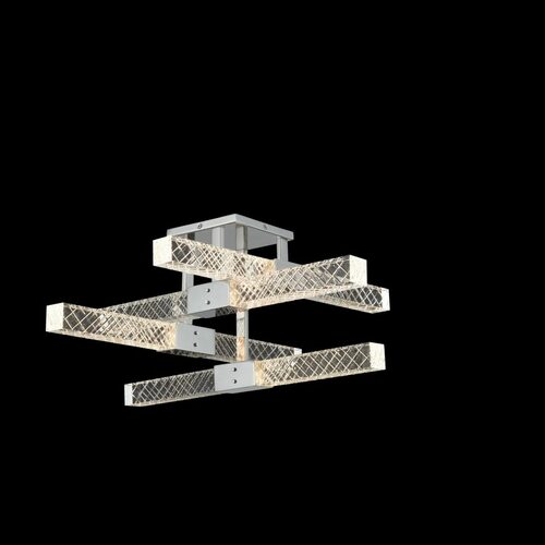 Apollo 8-Light LED Flush Mount in Polished Chrome by Allegri Crystal