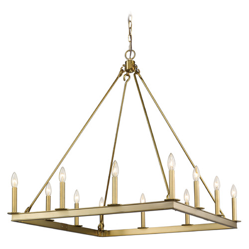 Barclay Olde Brass Chandelier by Z-Lite
