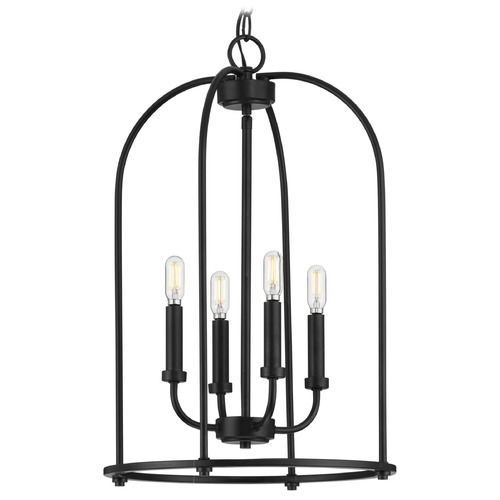 Progress Lighting Leyden Matte Black Pendant Light